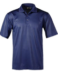 Premium Men's Performance Polo - Made in USA Honeycomb Polo Shirt