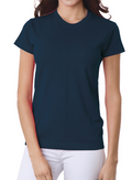 Bayside Made in USA 100% Pre-Shrunk Cotton Women's Crew
