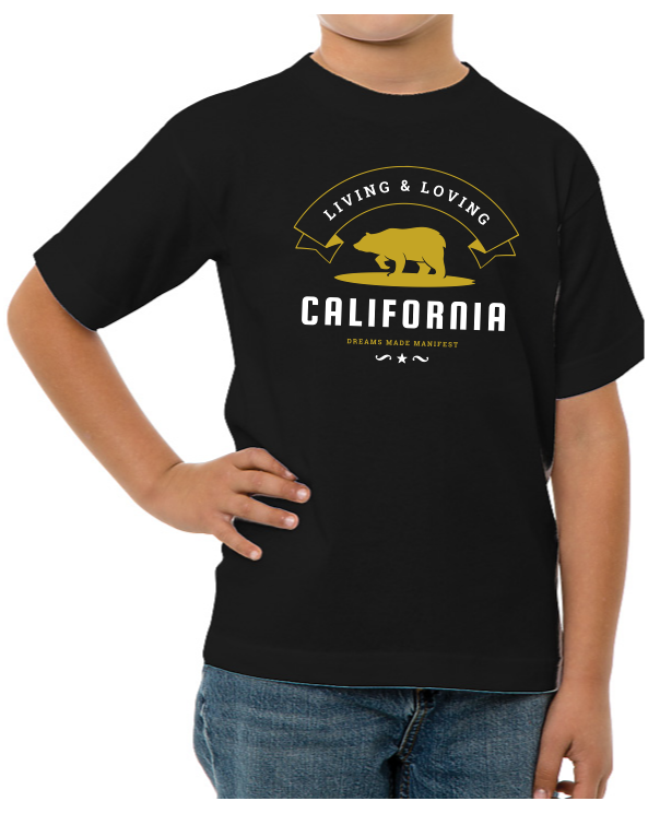 Living and Loving California - Dreams Made Manifest Heavyweight Tee (Youth)