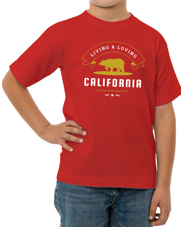 Living and Loving California - Dreams Made Manifest Heavyweight Tee (Youth)