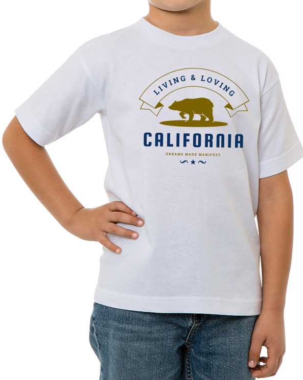 Living and Loving California - Dreams Made Manifest Heavyweight Tee (Youth)