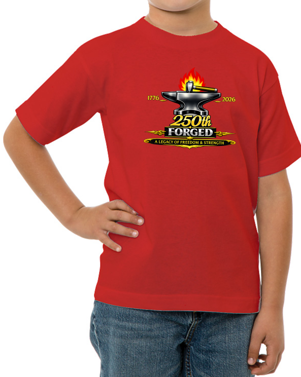 250th Forged Heavyweight Tee (Youth) - Made in USA