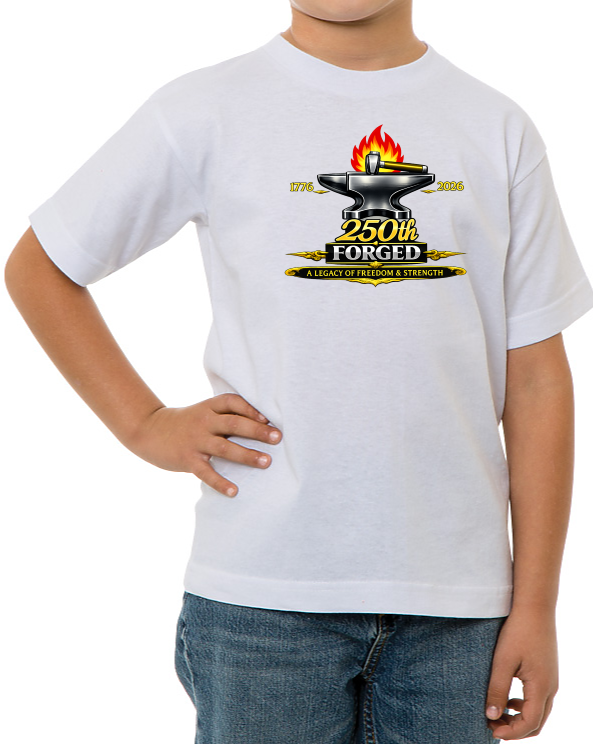 250th Forged Heavyweight Tee (Youth) - Made in USA
