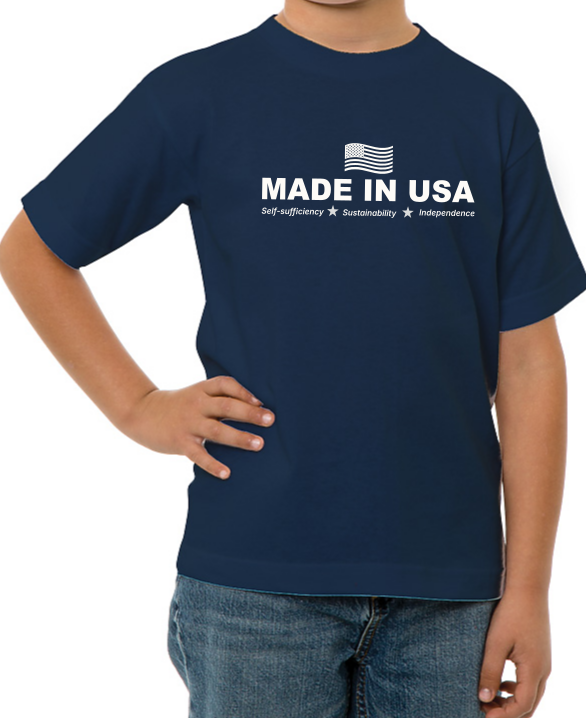 Made in USA with Flag Design (Youth)
