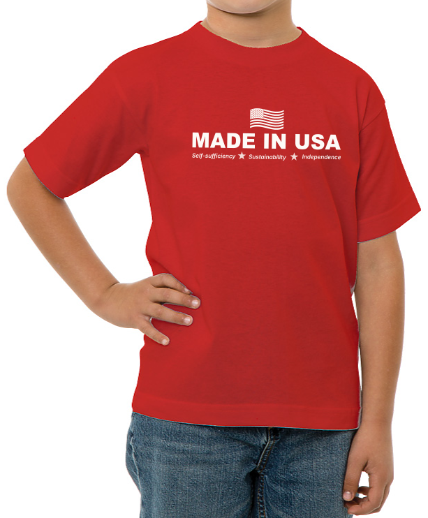 Made in USA with Flag Design (Youth)