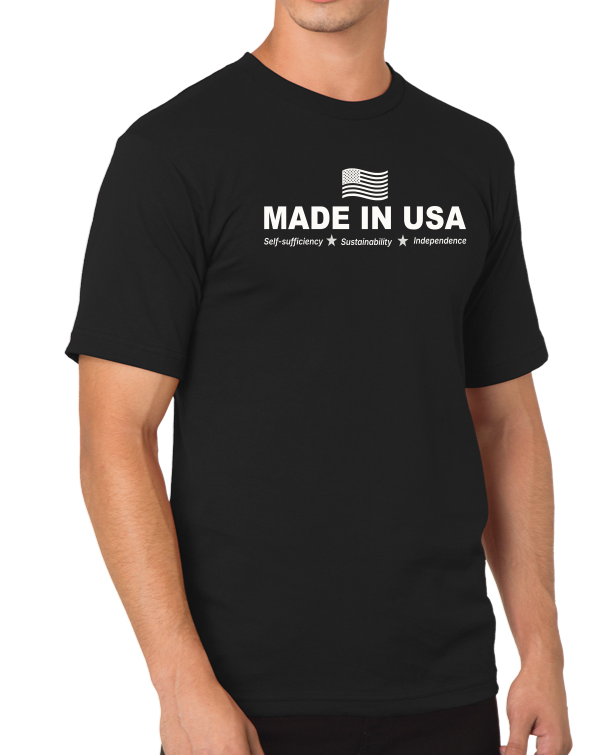 Made in USA with Flag Design