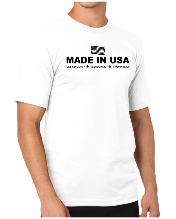 Made in USA with Flag Design