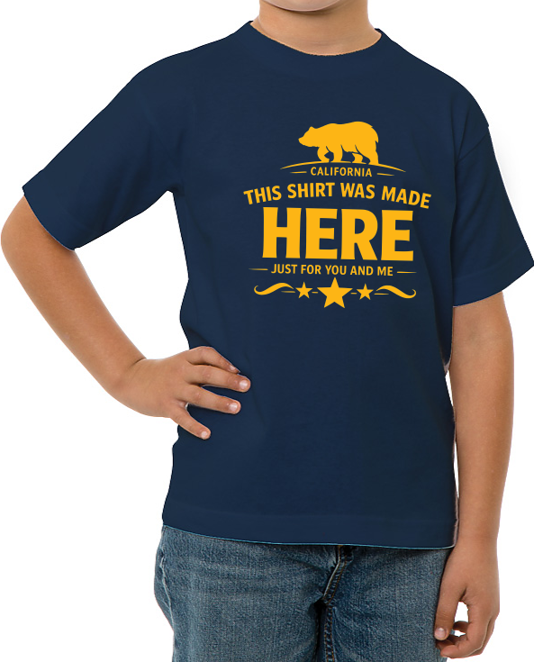 This Shirt Was Made Here - California Bear (Youth) Heavyweight Tee